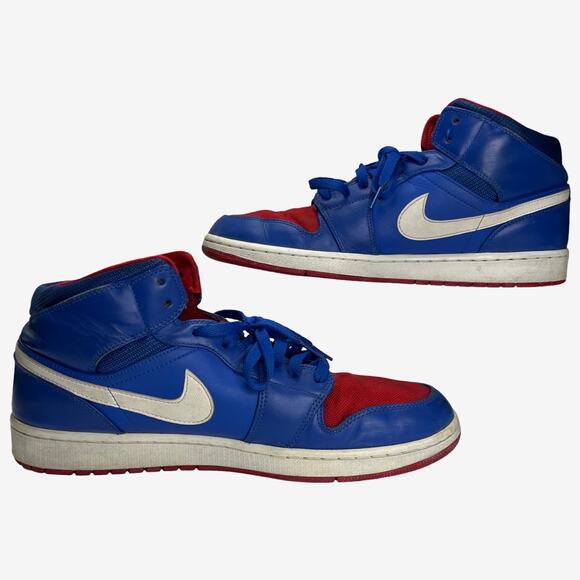 Nike Air Jordan 1 Flight 3 Blue Red White Mens Size 13 Basketball Shoes 2012 - Picture 12 of 12